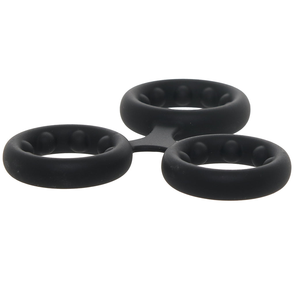 Rock Solid Triple Stamina Ring with Metal Beads