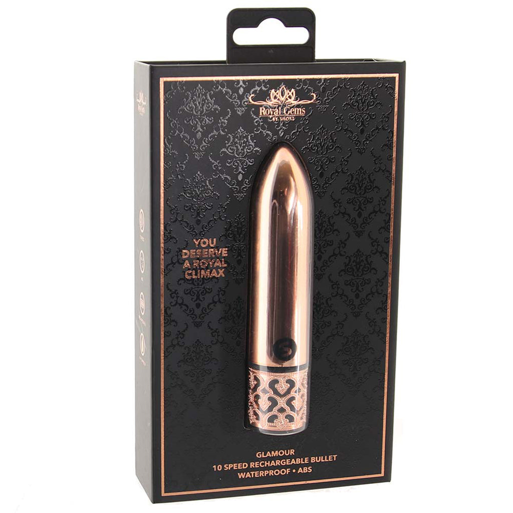Ouch! Royal Gems Glamour Bullet Vibe in Rose Gold - Vibrators - HoneyHugs Canada (View 6)