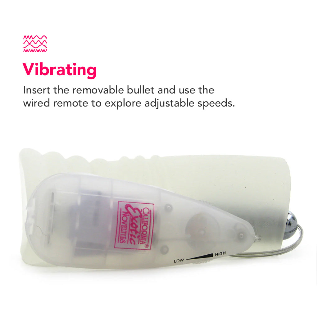 Sue Johanson's Royal Toy Line Vibrating Glow Super Head Honcho in White - Male Masturbators - HoneyHugs Canada (View 3)