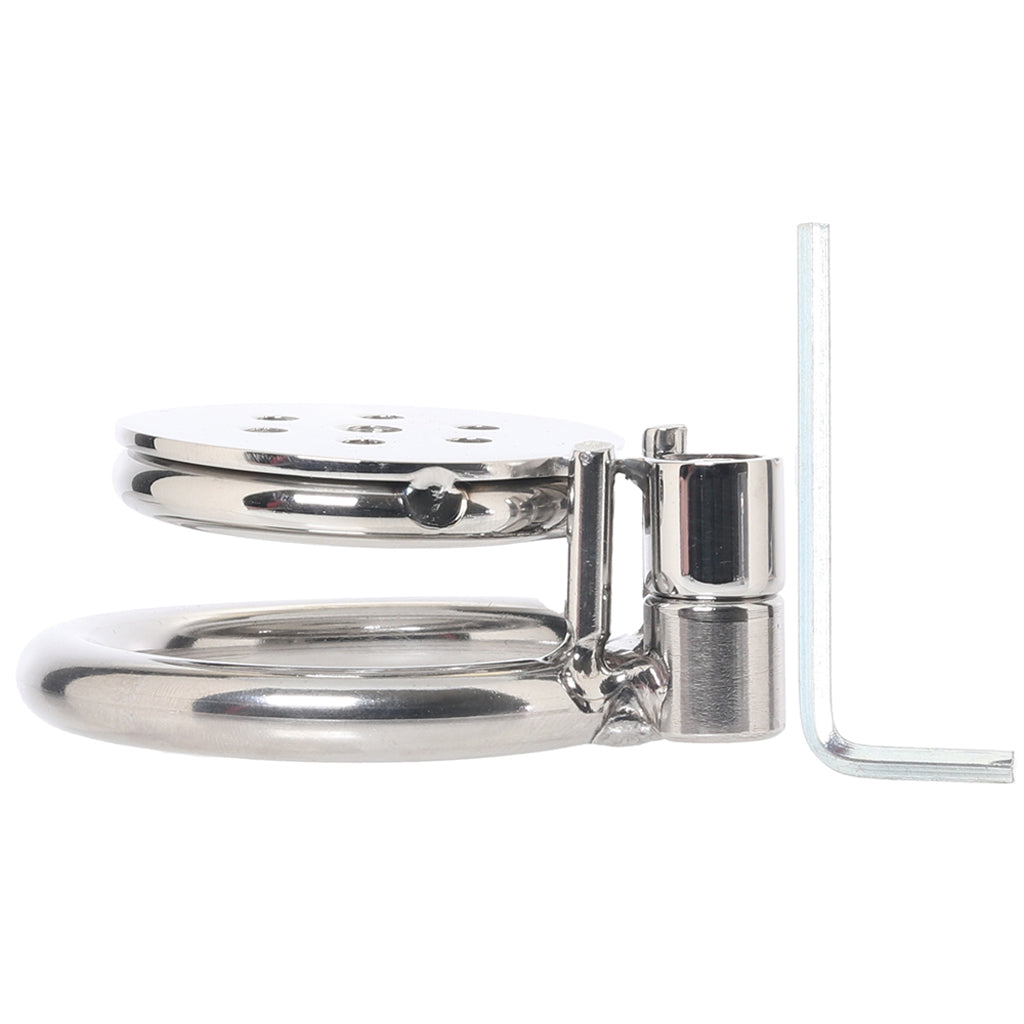 Lockmaster Flat Inverted Chastity Cage | Premium Stainless Steel for Absolute Control