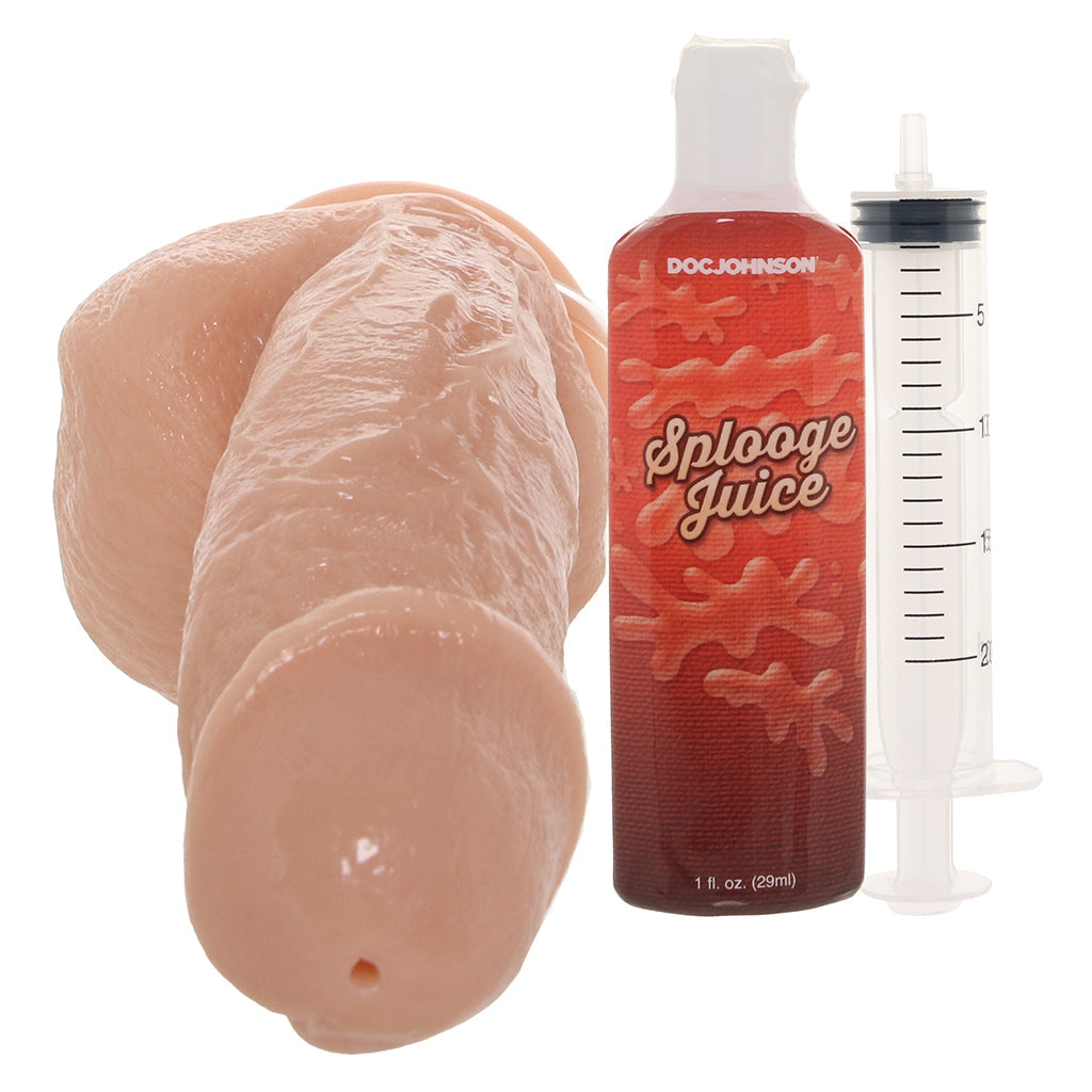 The Amazing Squirting Realistic Cock in White