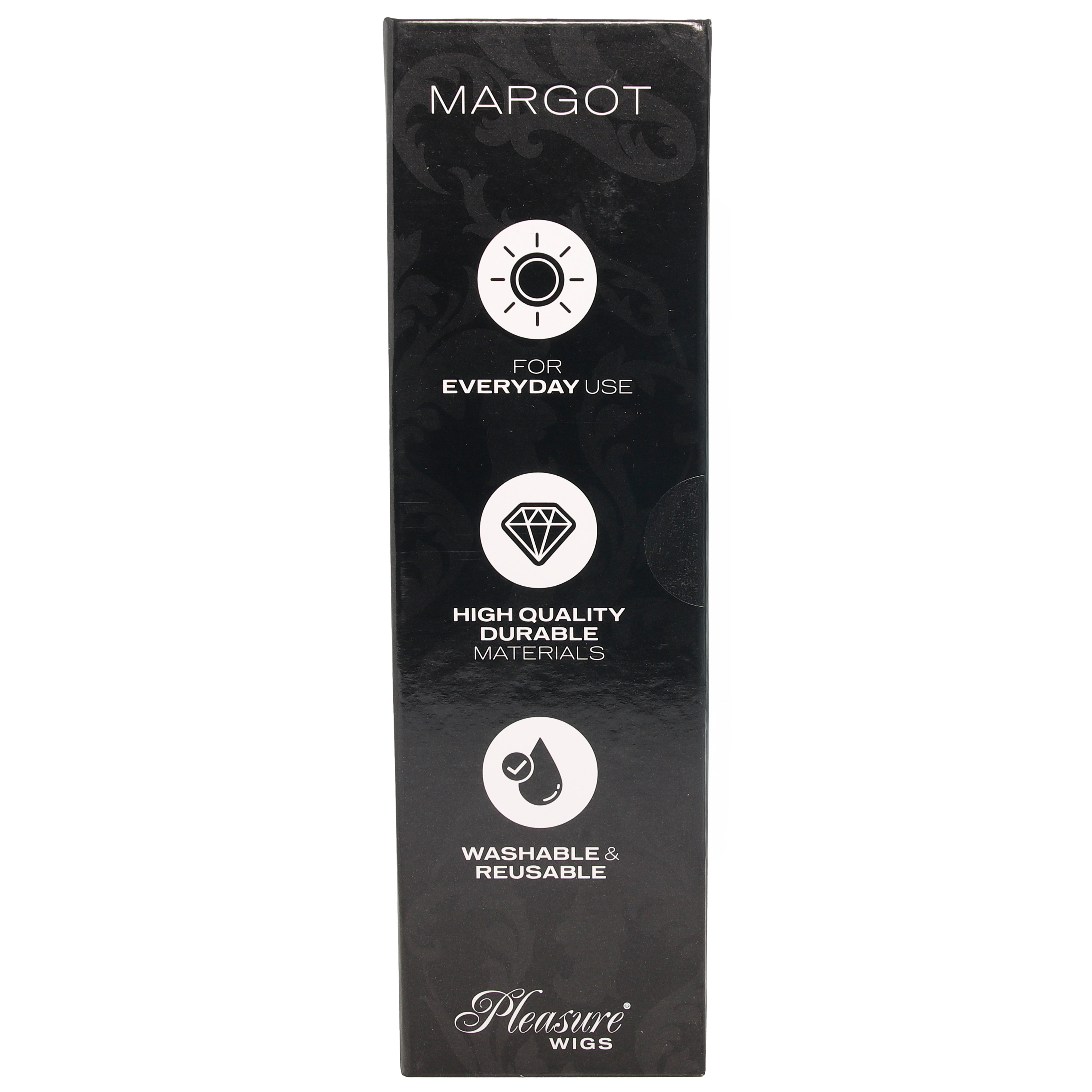 Margot Wavy Wig with Bangs in Platinum Blonde & Black