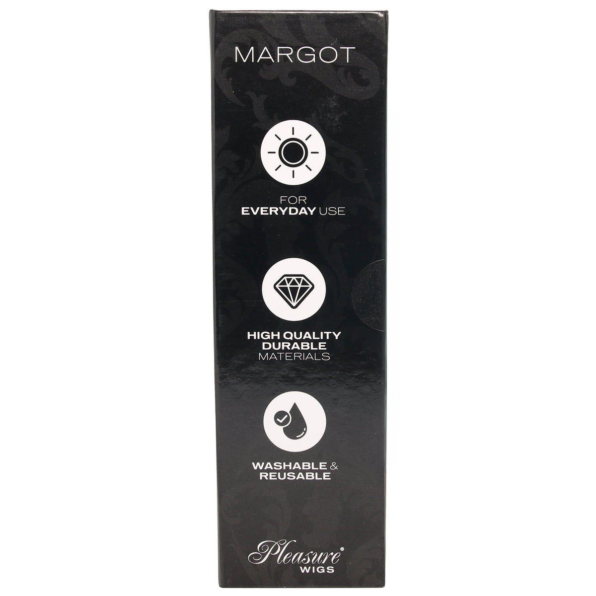 Margot Wavy Wig with Bangs in Platinum Blonde & Black
