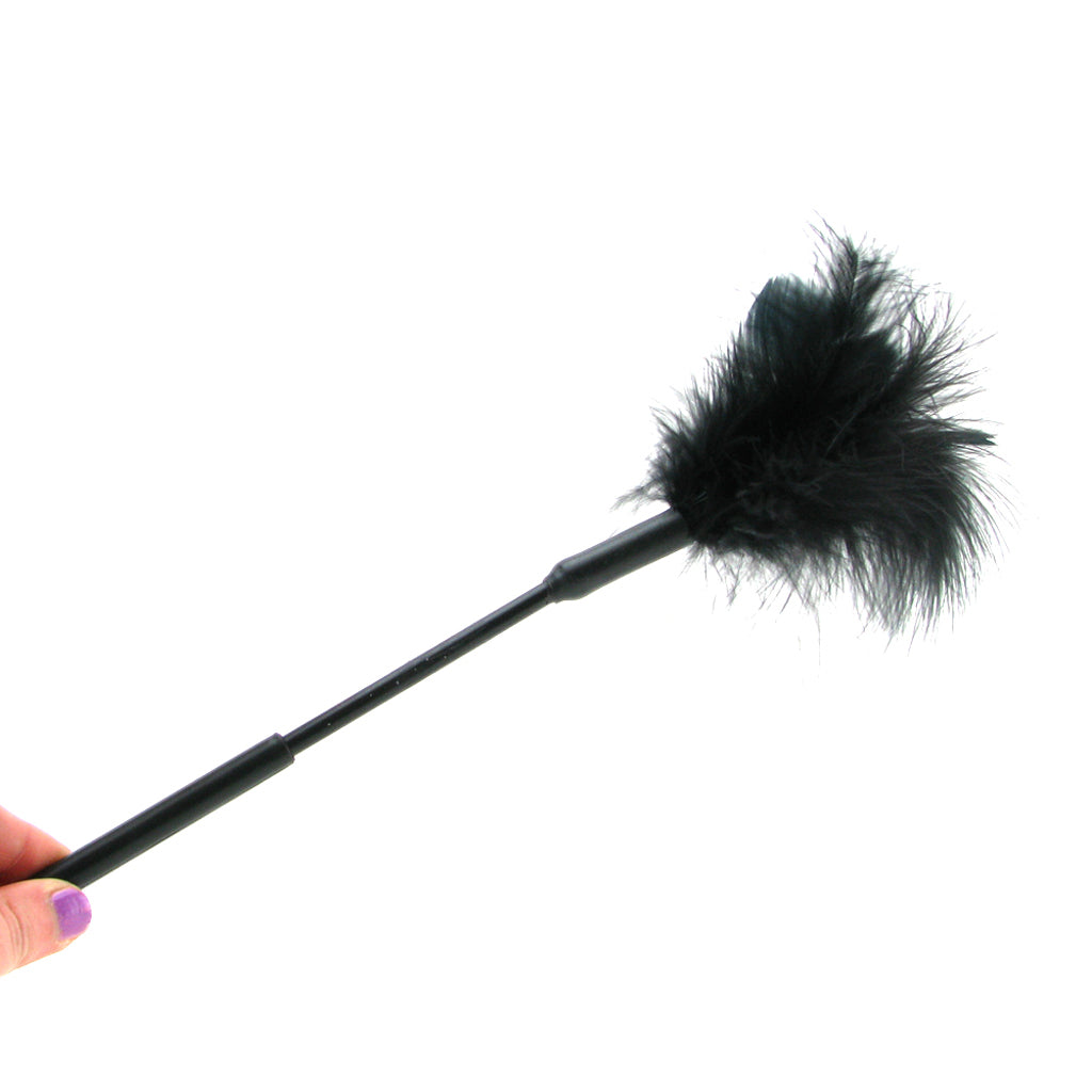Feather Tickler 7 Inch Black - Luxurious Sensual Tease & Thrill by Sex & Mischief