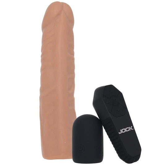 XR Brands Jock Vibrating Realistic Penis Extender in Tan - Dildos - HoneyHugs Canada