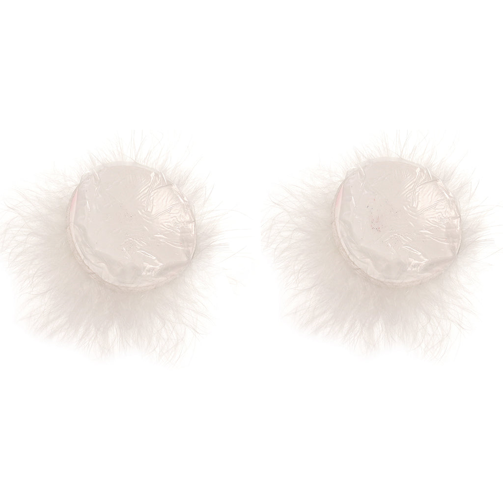 Nipple Couture White Marabou Covers