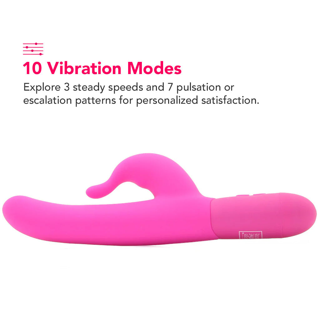 Posh 10-Function Silicone Teasing Tickler Vibe in Pink