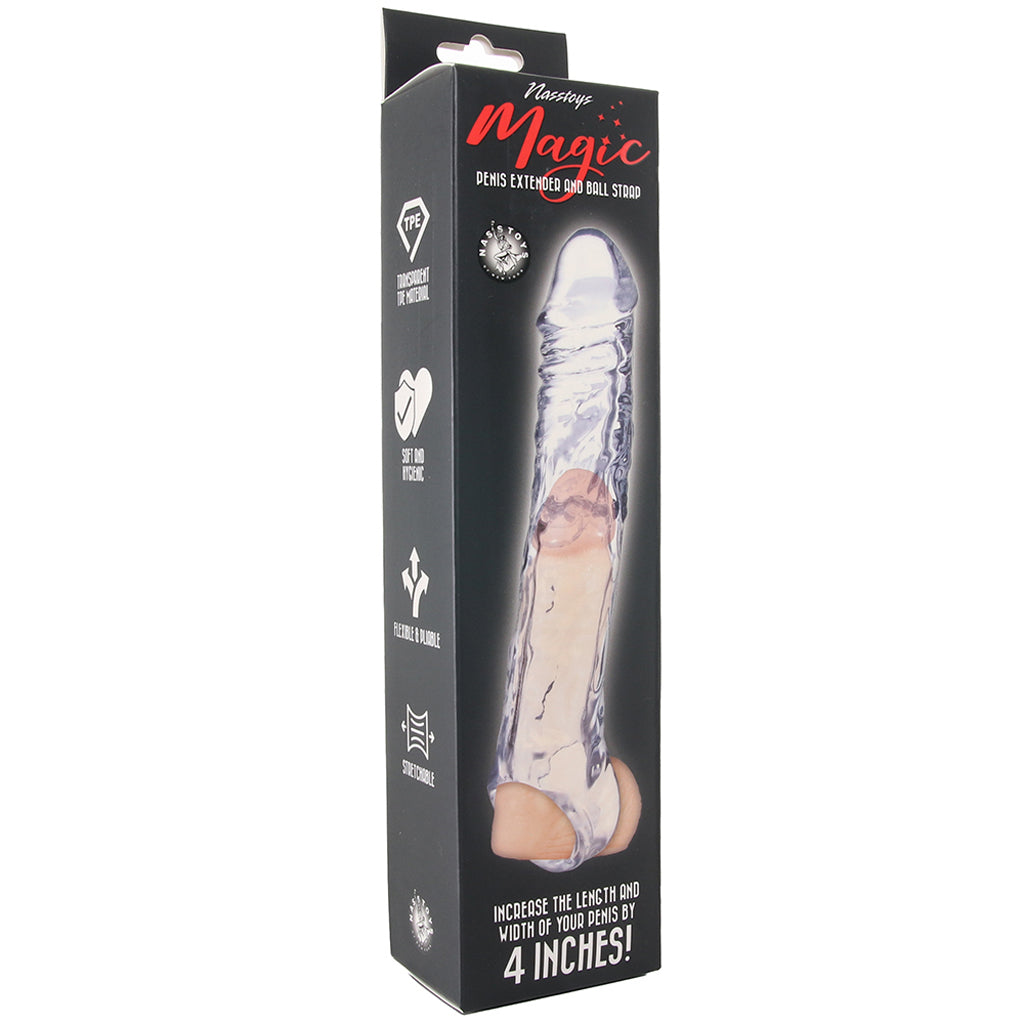 Magic 4 Inch Penis Extender and Ball Strap