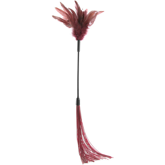 Sex & Mischief Enchanted Feather Tickler | Dual-Sided Silicone Flogger for Exquisite Play