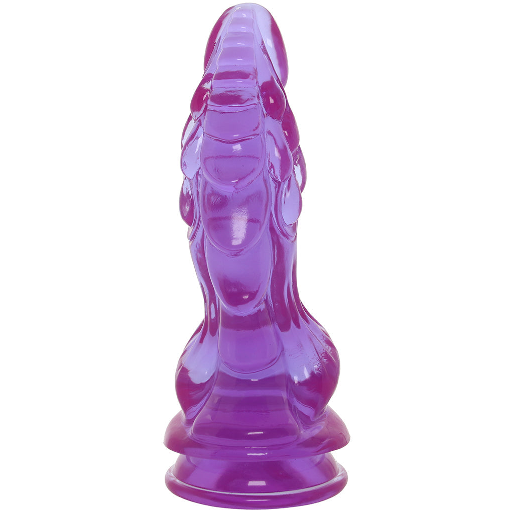 Crystal Jellies 8.5 Inch Invader Dildo in Purple