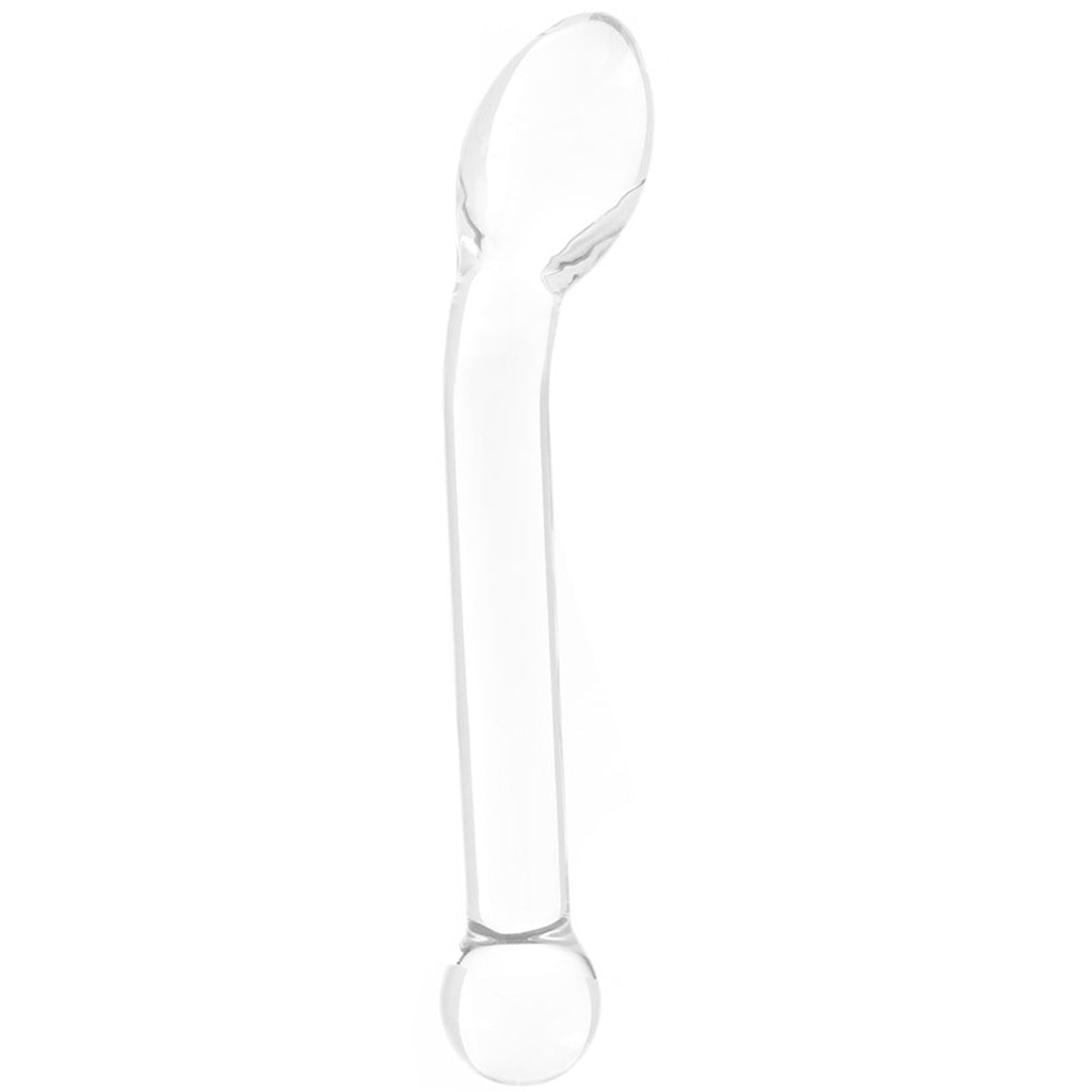 gläs 8 Inch Slimline G-Spot Glass Dildo