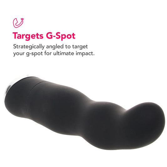 Classic Chic 8 Function Classic Chic Curve Vibe in Black - Vibrators - HoneyHugs Canada (View 2)