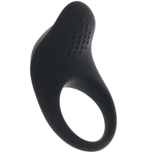 Bang! Vibrating Silicone Cock Ring in Black