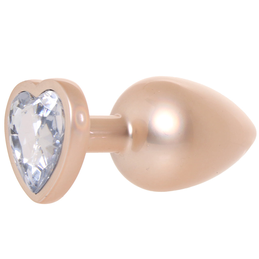 Booty Bling Gold Metal Jewelled Butt Plug in Large