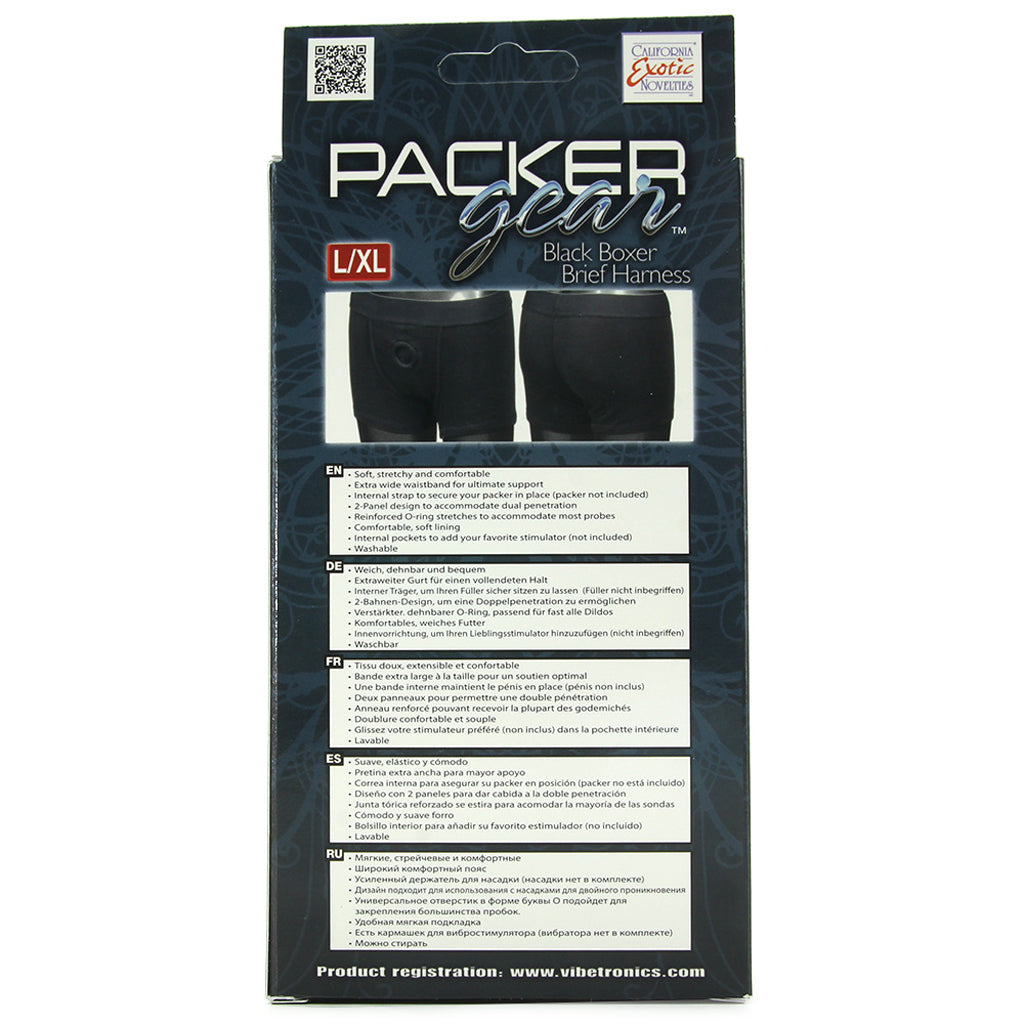 Packer Gear Black Boxer Brief Harness /XL
