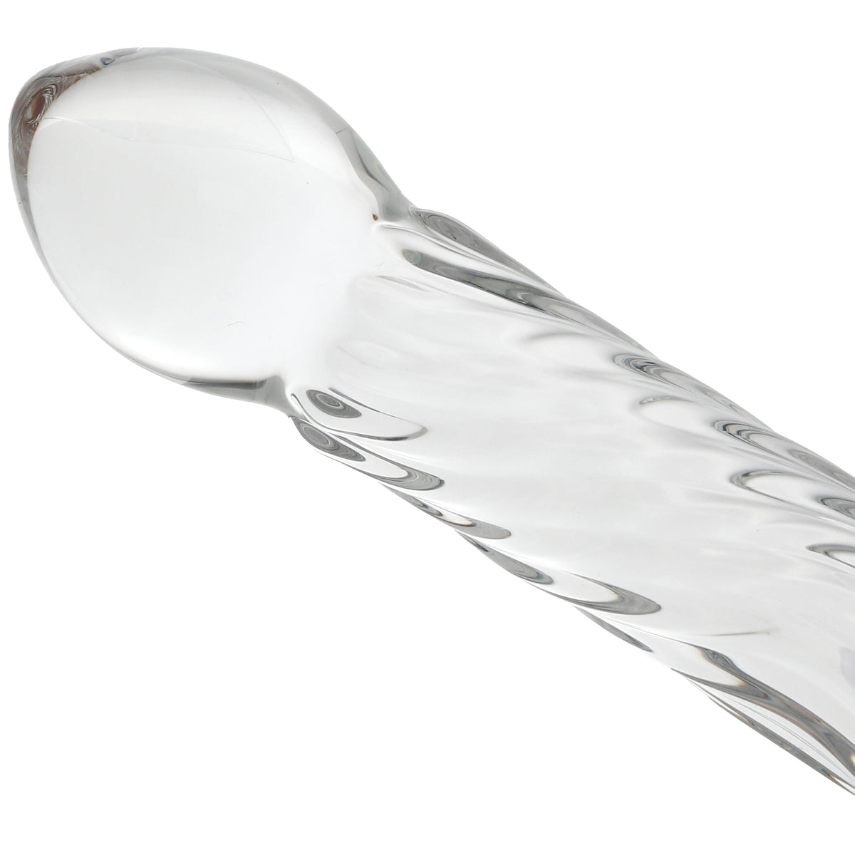 Clarity Seraphic Ripple Wavy Wonder Glass Dildo | G-Spot & Textured Pleasure