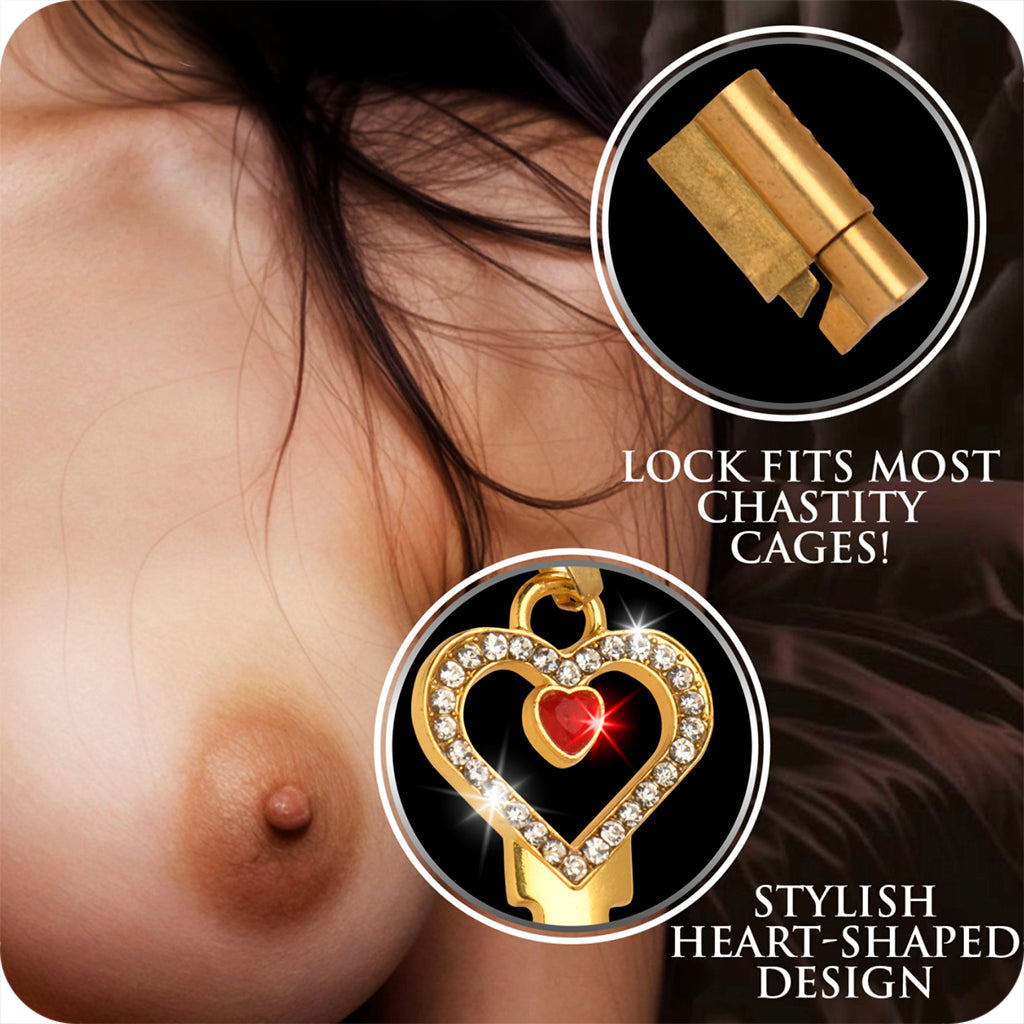 Master Series Possession Chastity Key Necklace - Elegant Symbol of Trust & Control