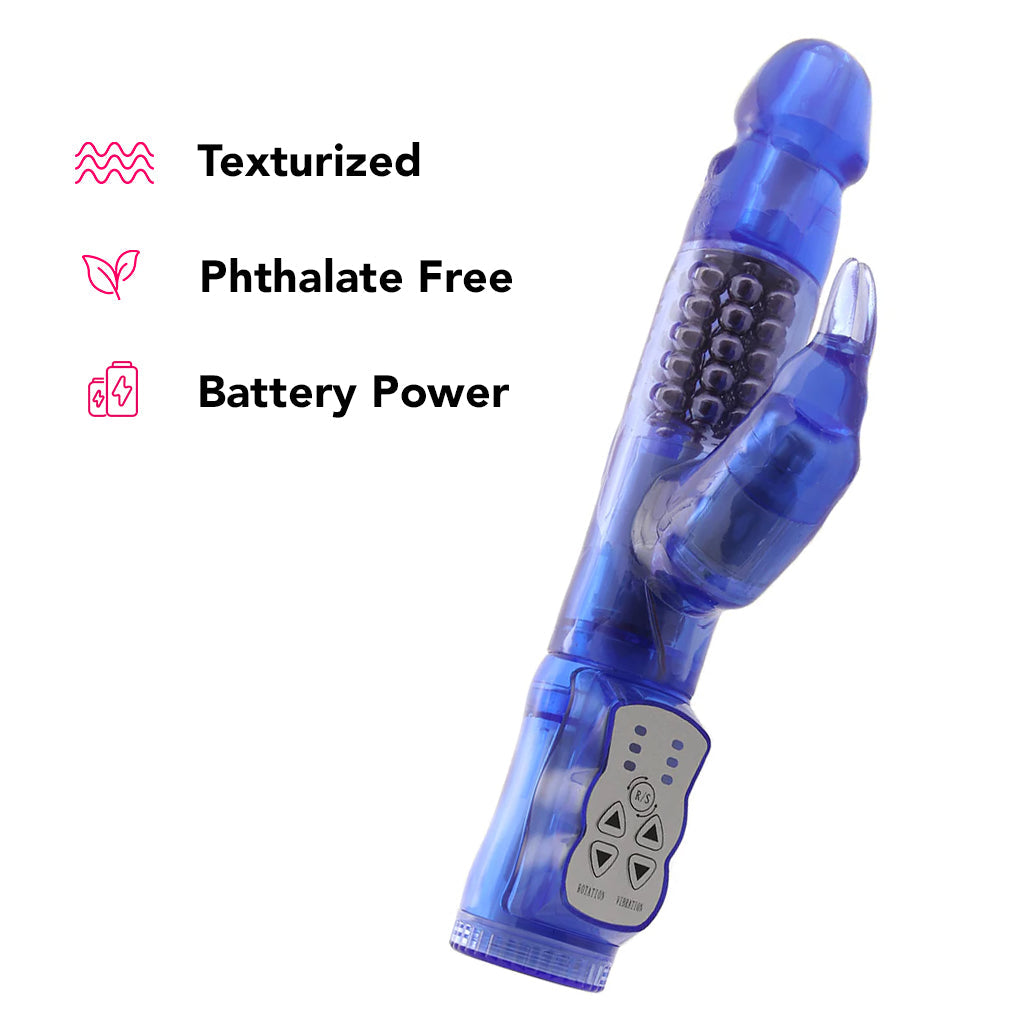 CalExotics Delight Triple Orgasm Rabbit Vibe in Purple - Vibrators - HoneyHugs Canada (View 5)