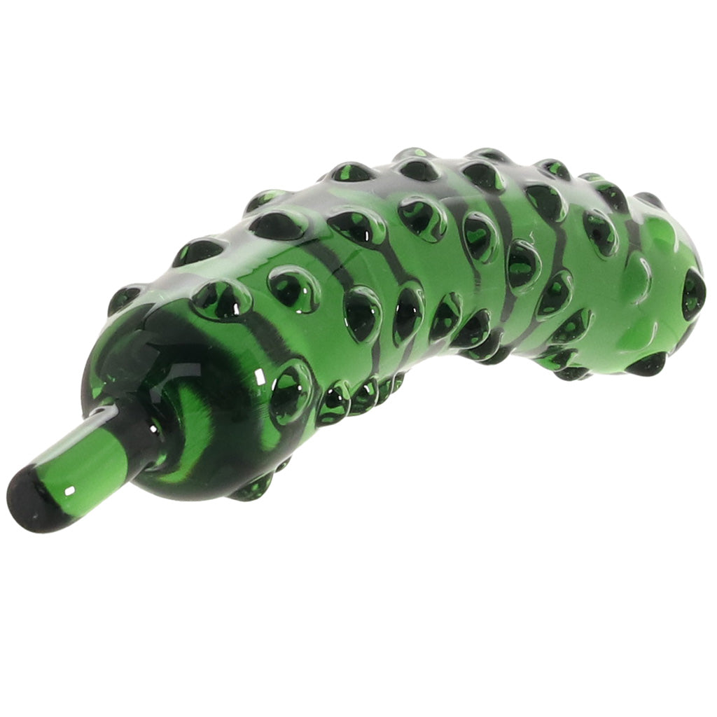 gläs Caressing Cucumber Glass Dildo
