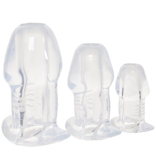 Master Series Dicked 3 Piece Hollow Anal Plug Set