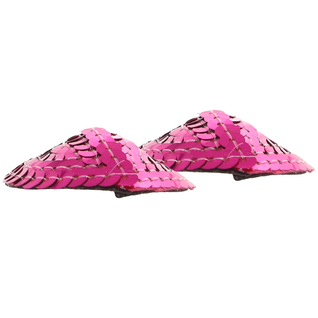 Nipple Couture: Pink Sequin Heart Nipple Covers - Dazzling & Reusable