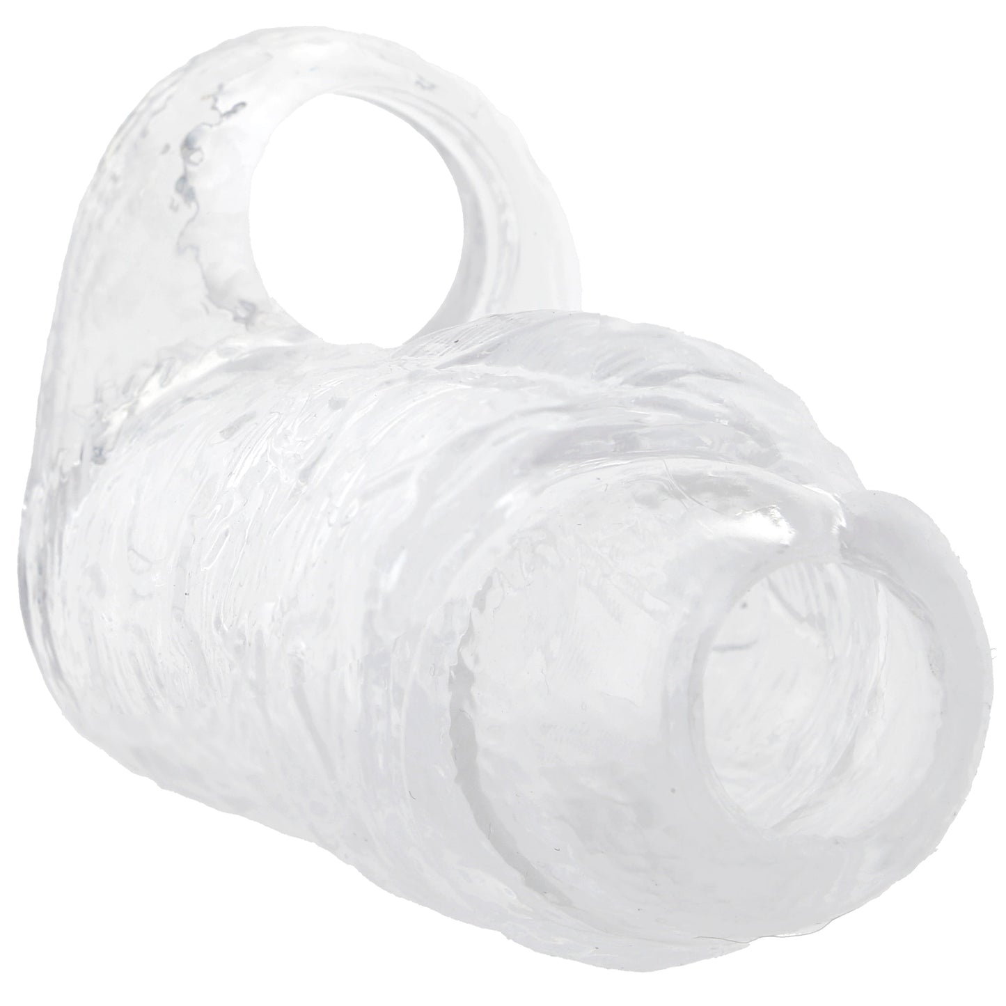 TitanMen 4.5 Inch Cock Sleeve with Ball Strap in Clear