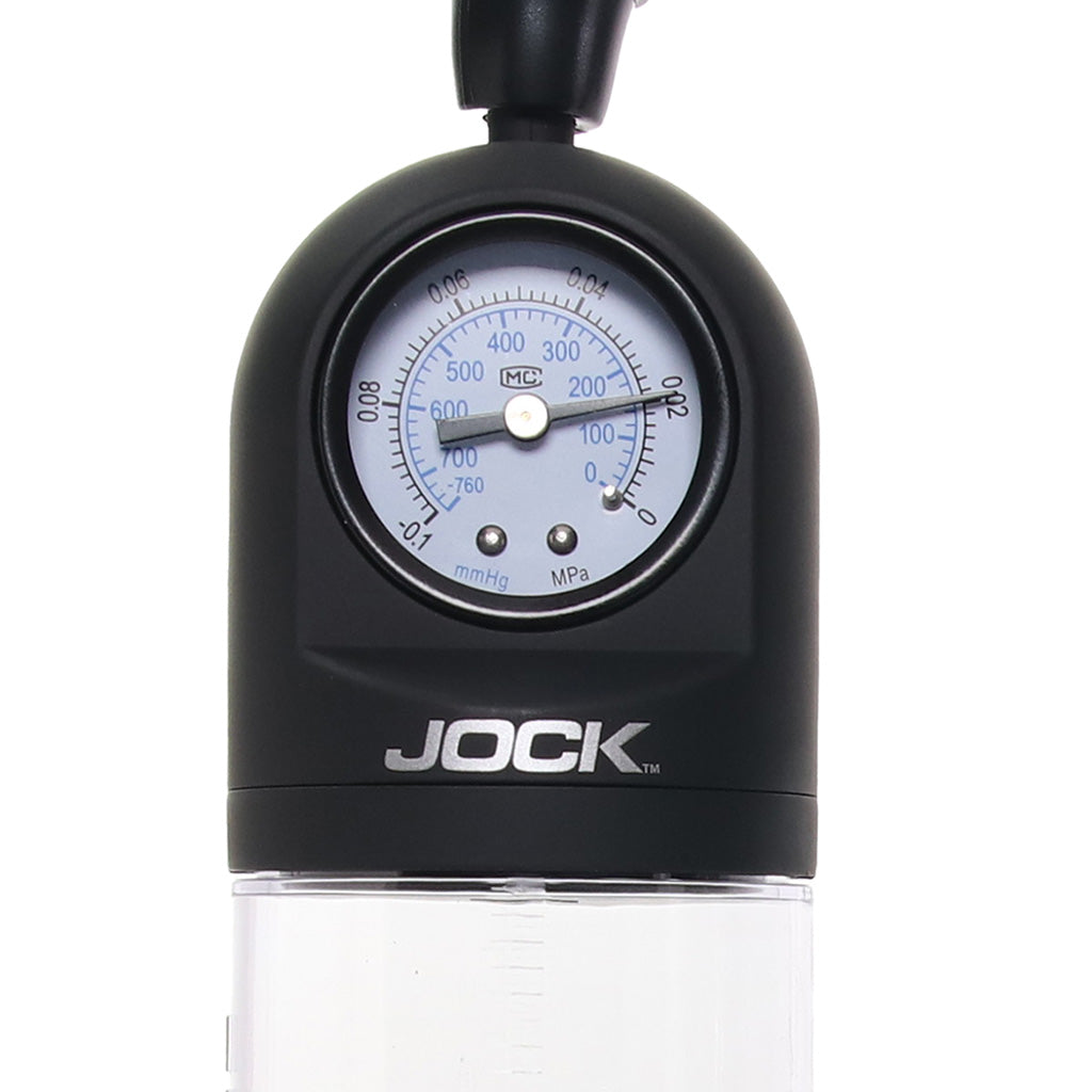 Jock Pump Up Pull Rod Penis Pump with Pressure Gauge
