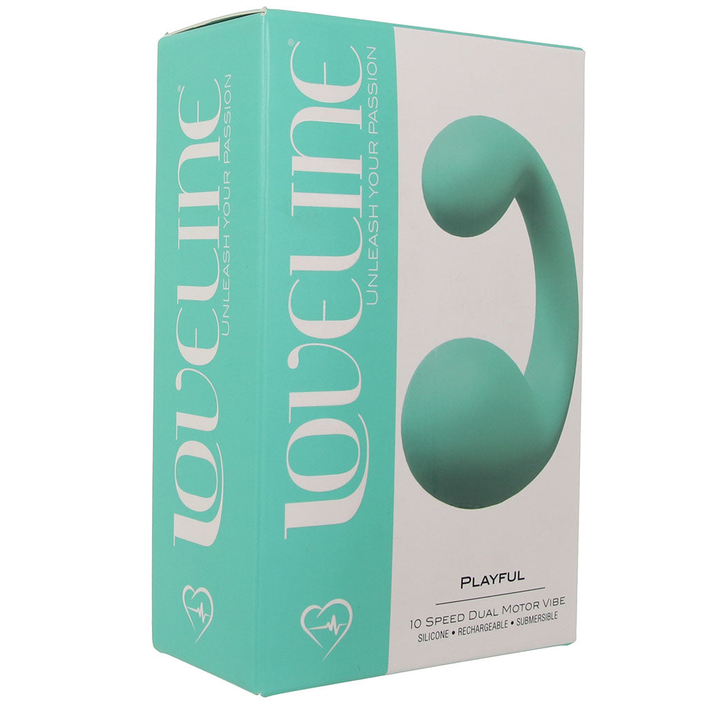 Loveline Playful Dual Motor Vibe in Green