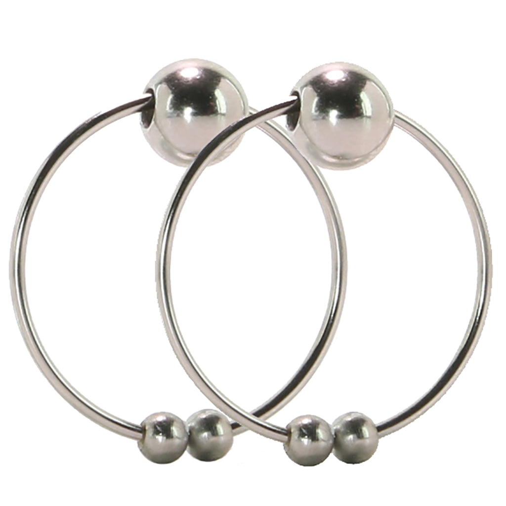 CalExotics Nipple Play: Sensual Silver Non-Piercing Nipple Adornments