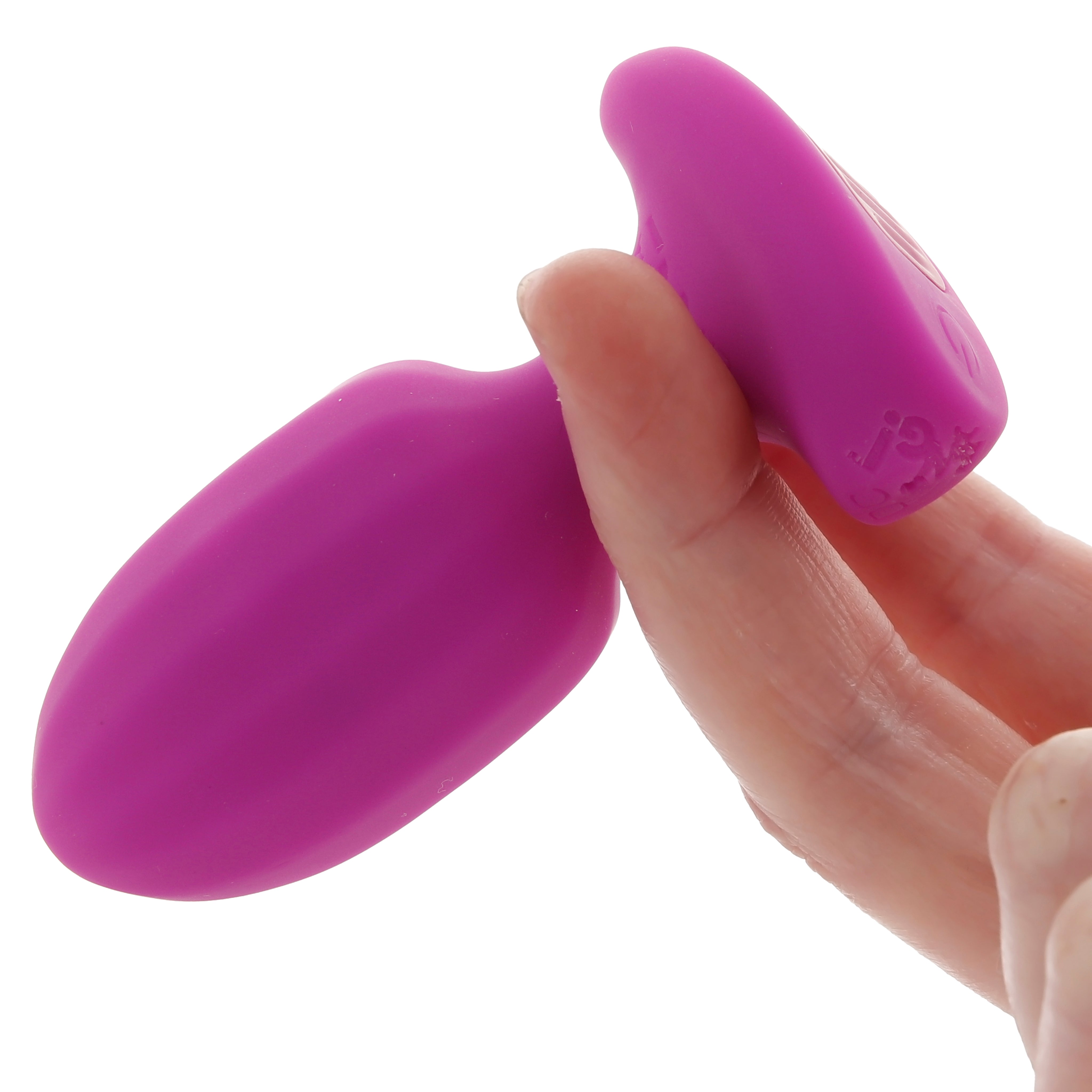 Bang! Ribbed Vibrating Silicone Butt Plug in Purple