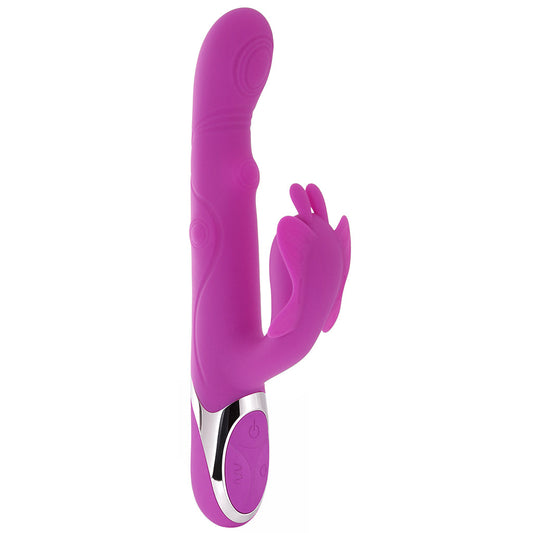 Enchanted Butterfly Rabbit Vibe: Luxurious Dual-Action G-Spot & Clitoral Stimulator