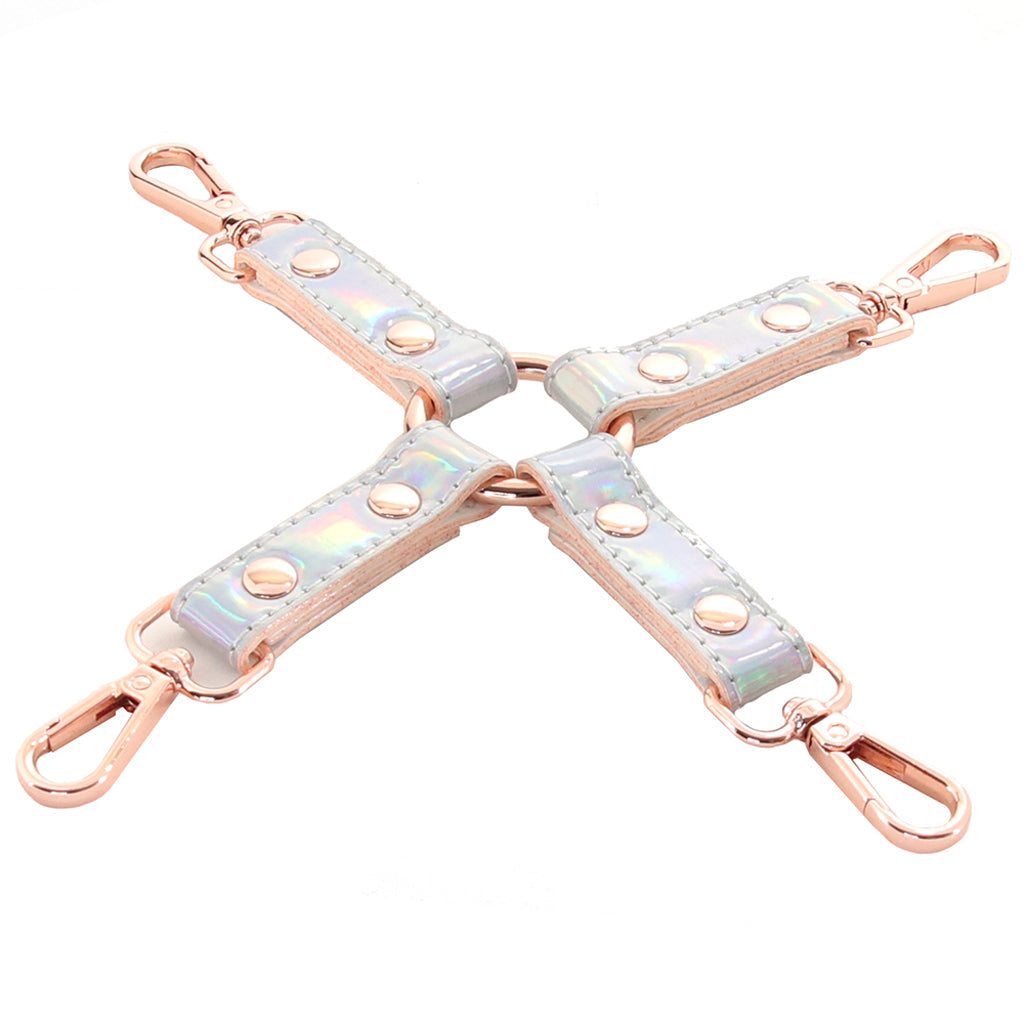Cosmo Holographic Hog Tie: Dazzling Luxury Restraint for Elevated Play
