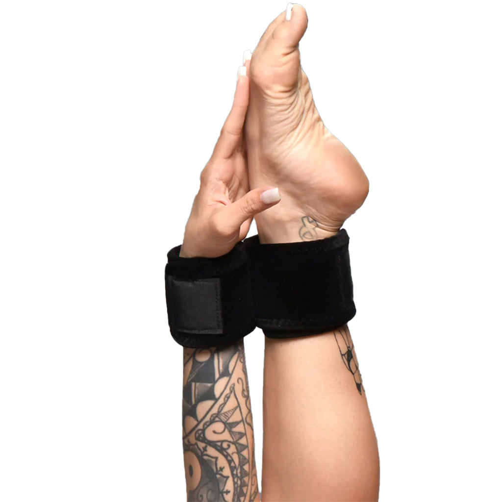 Bedroom Bliss: Plush Wrist to Ankle Restraints for Ultimate Intimacy