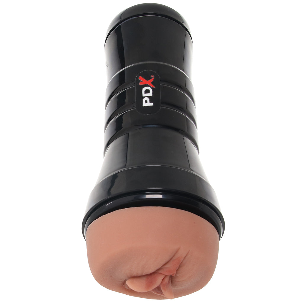 PDX Wet Pussies Super Sucker XXL Stroker in Brown