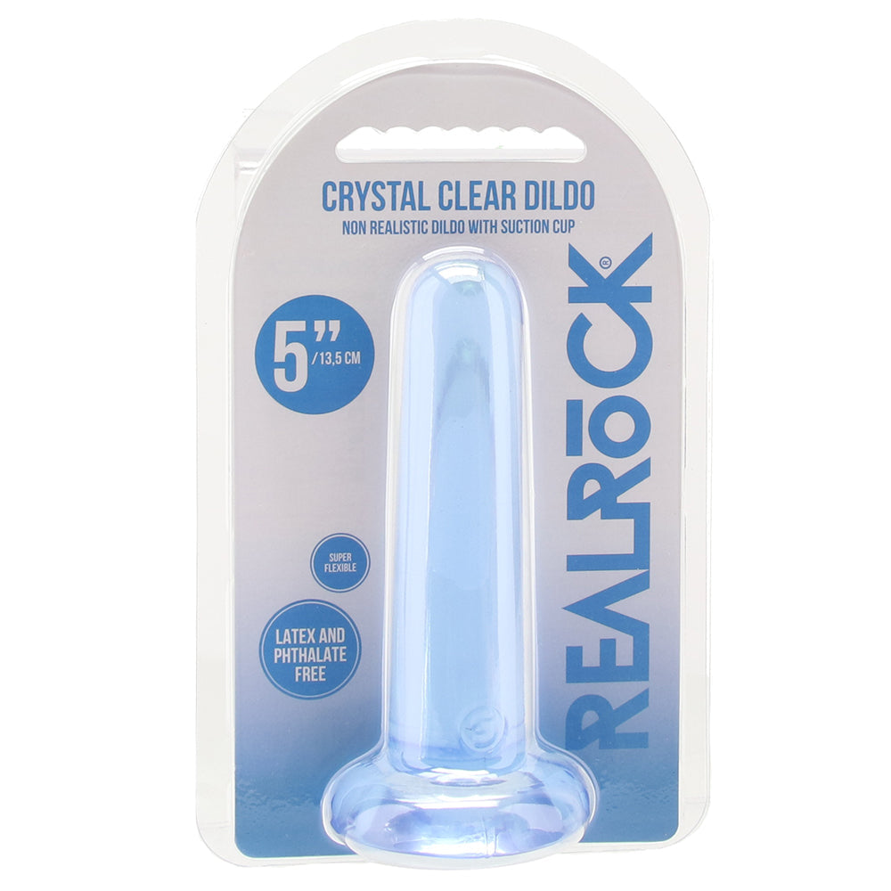 Shots Toys RealRock 5 Inch Straight Dildo in Blue - Vibrators - HoneyHugs Canada (View 6)