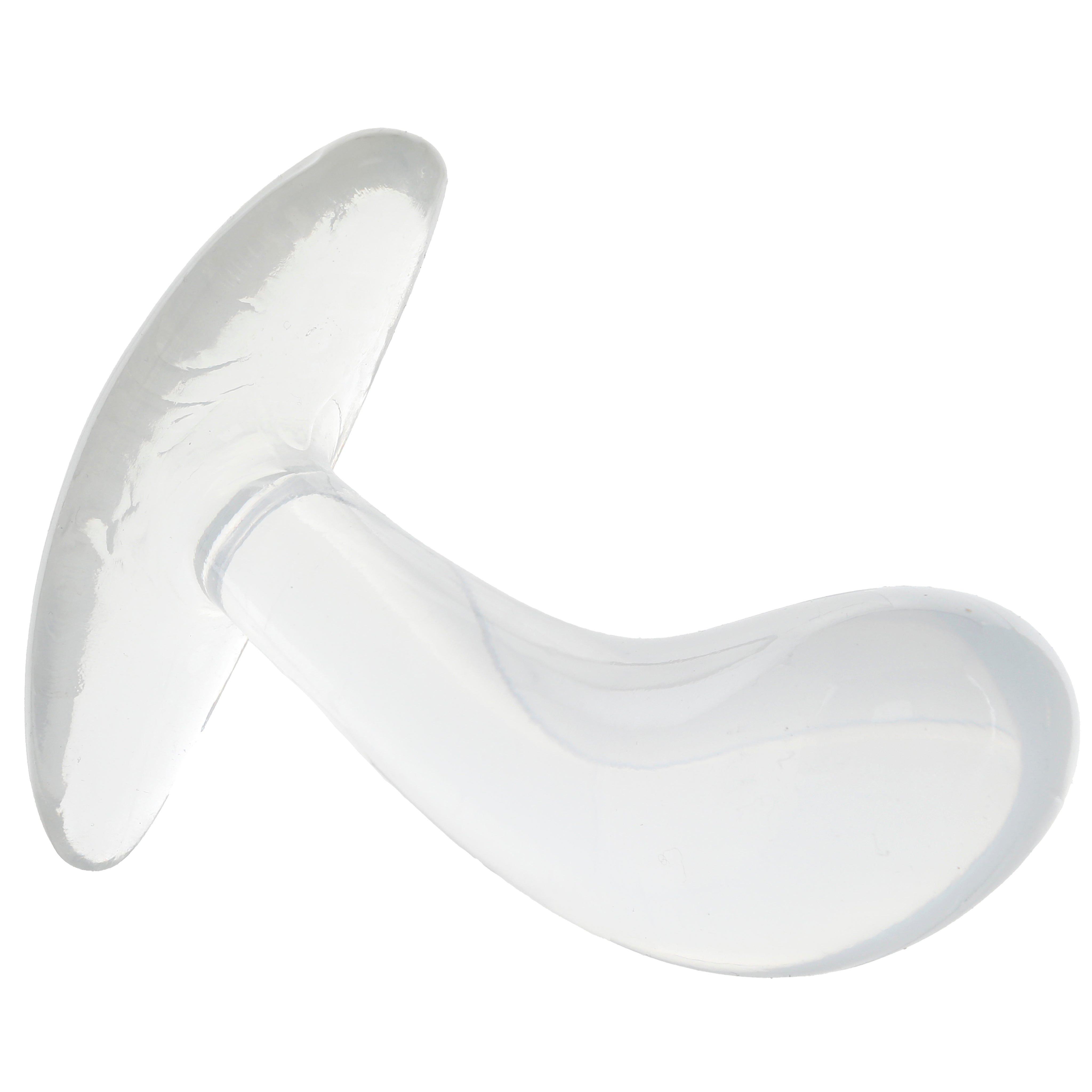 Crystal Jellies Curved Anal Trainer Set in Clear