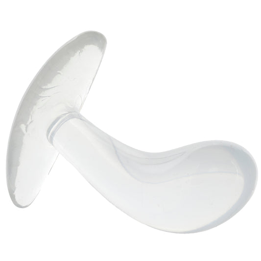 Crystal Jellies Curved Anal Trainer Set in Clear