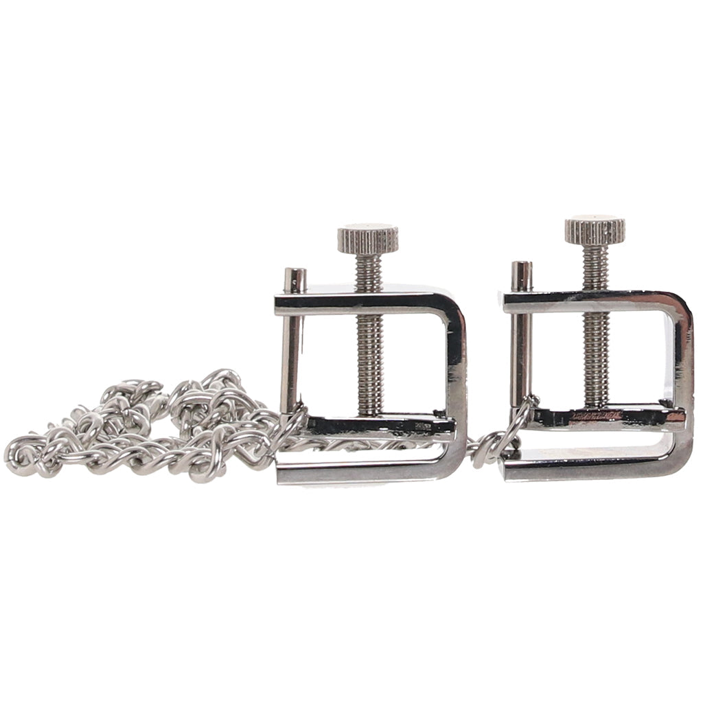 Master Series Pressure Vice: Adjustable Metal Nipple Clamps for Exquisite Intensity