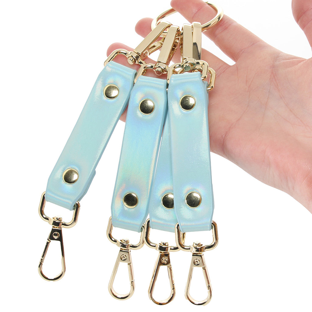 Elevate Your Play: Ouch! Paris Blue Hogtie Connectors – Luxurious Vegan Leather Restraint