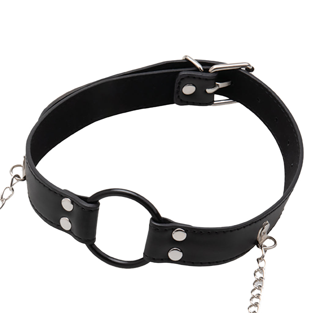 Lux Fetish: Elite Open Mouth Gag & Nipple Clips for Ultimate Control