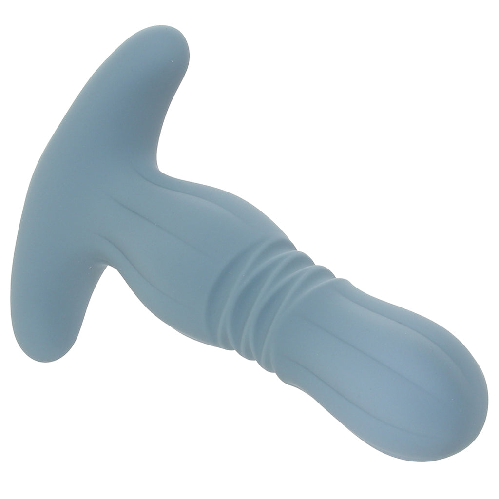 Renegade Gemini Thrusting Anal Plug with Remote in Grey