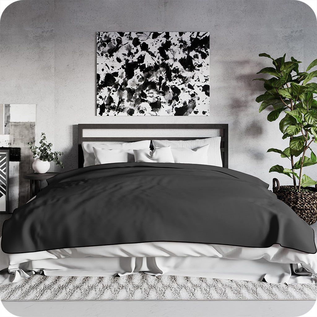 Liberator Fascinator King Throw in Deep Black: Indulge in Passion, Protect Your Sanctuary