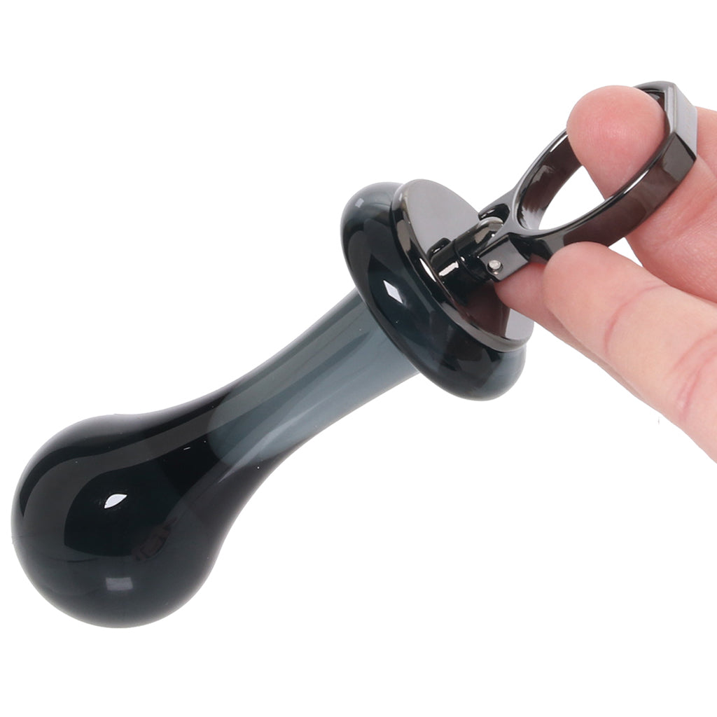 Gender X Blow Pop Glass Plug in Black
