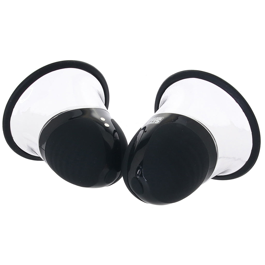 Size Matters Black Rotating Nipple Suckers - 10 Patterns, Premium Pleasure