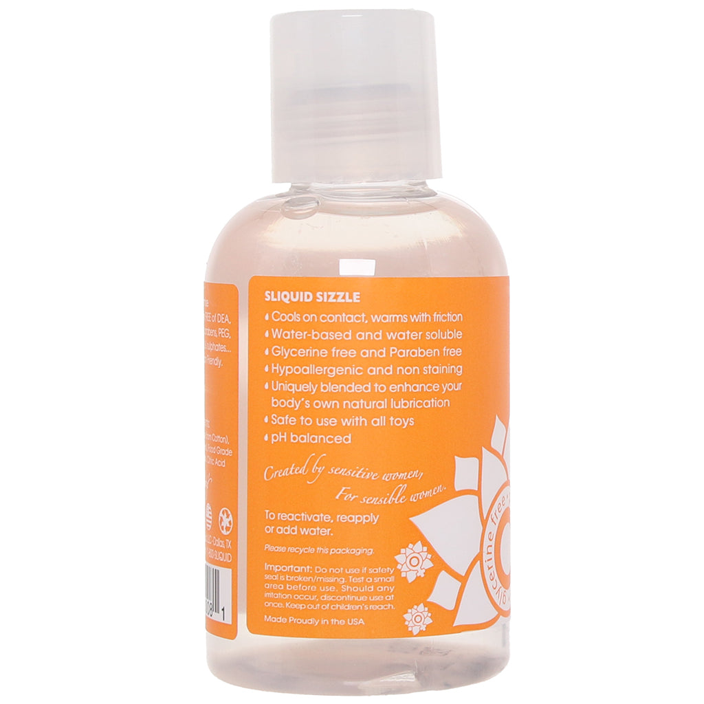 Sliquid Naturals Sizzle: Ignite Your Passion with Warming & Stimulating Lubricant (4.2oz)