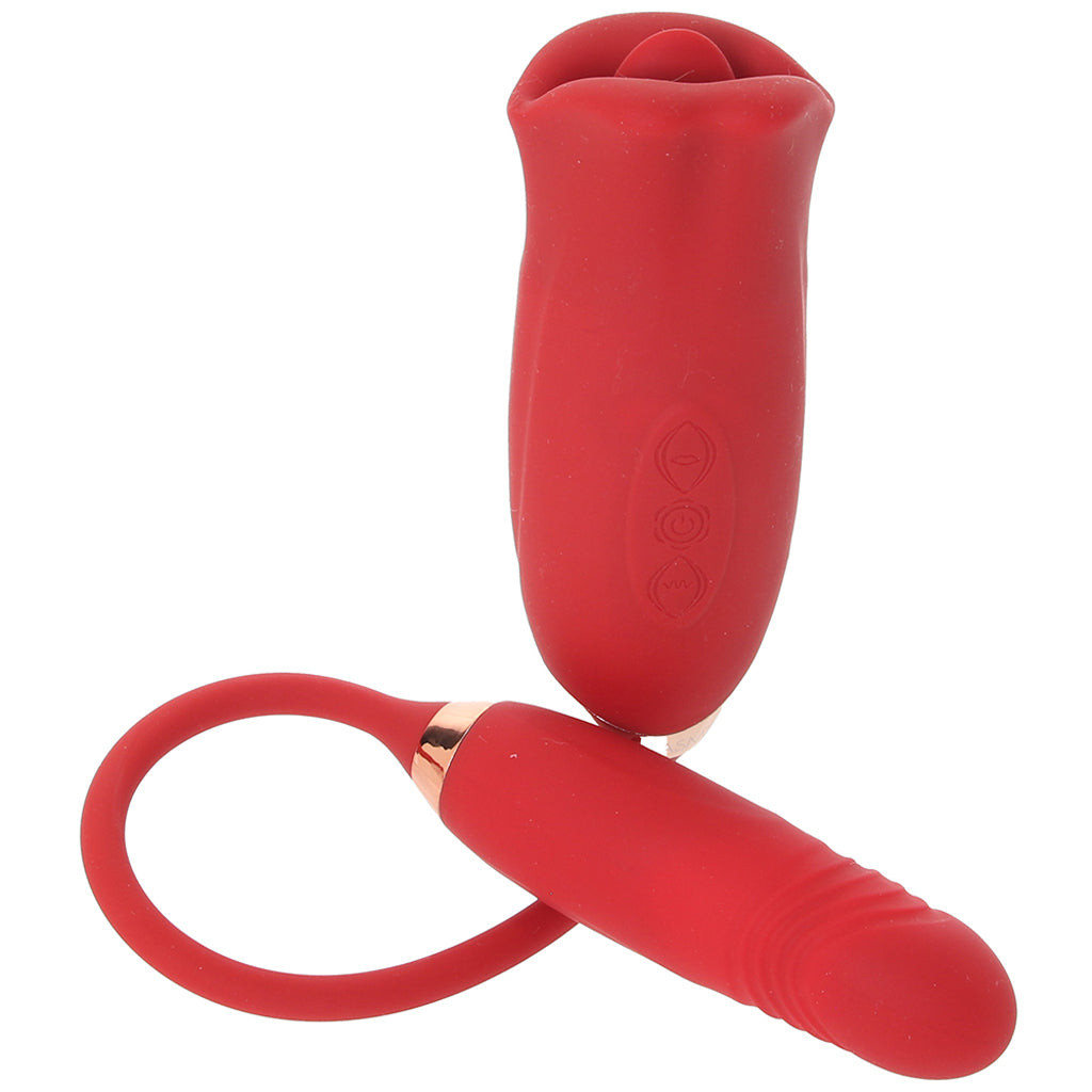 Lickgasm Lickgasm Magic Kiss Licking and Thrusting Vibe - Vibrators - HoneyHugs Canada