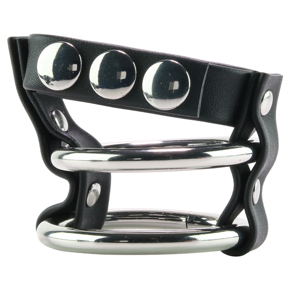 Blueline Men: Double Metal C-Ring with Adjustable Ball Strap | Luxury Control