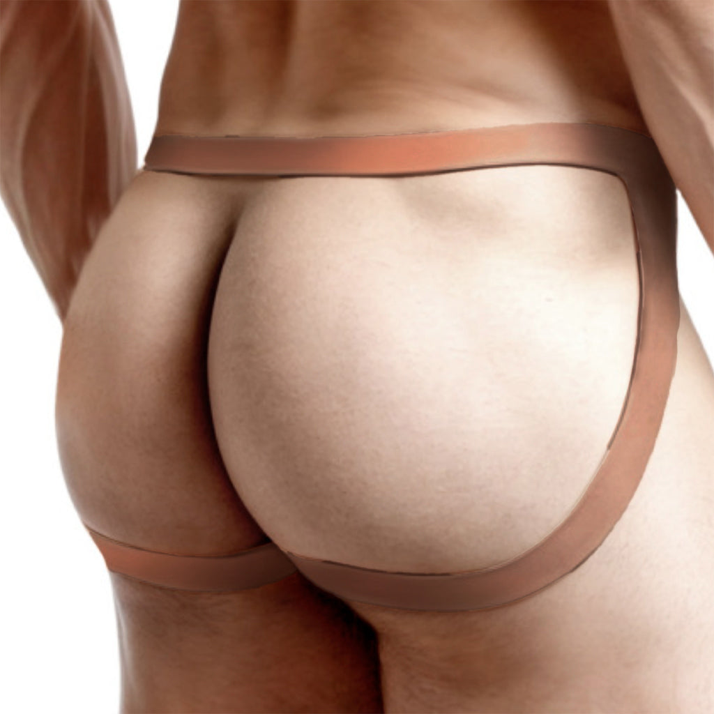 Master Series Pussy Strap Silicone Jockstrap in Dark