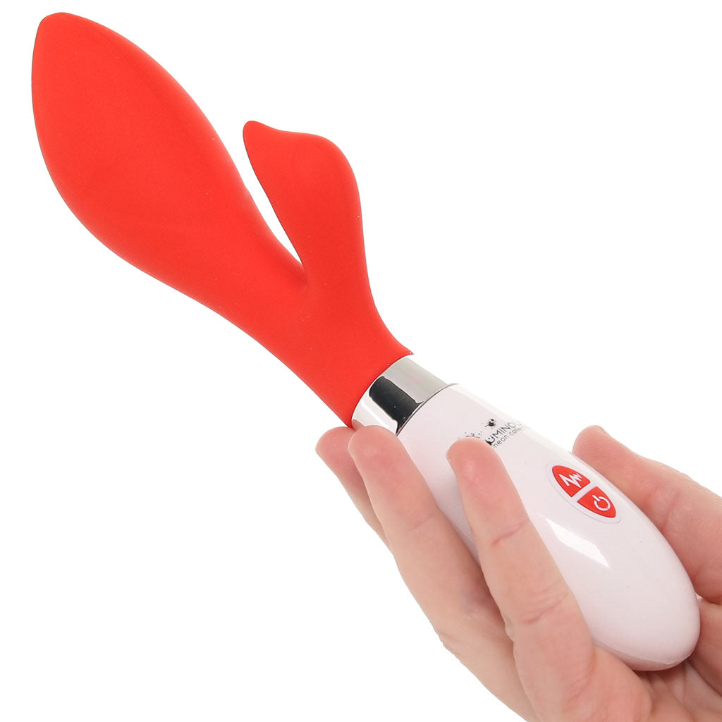 Luminous Achelois Red Rabbit Vibe: Dual Pleasure Silicone Vibrator
