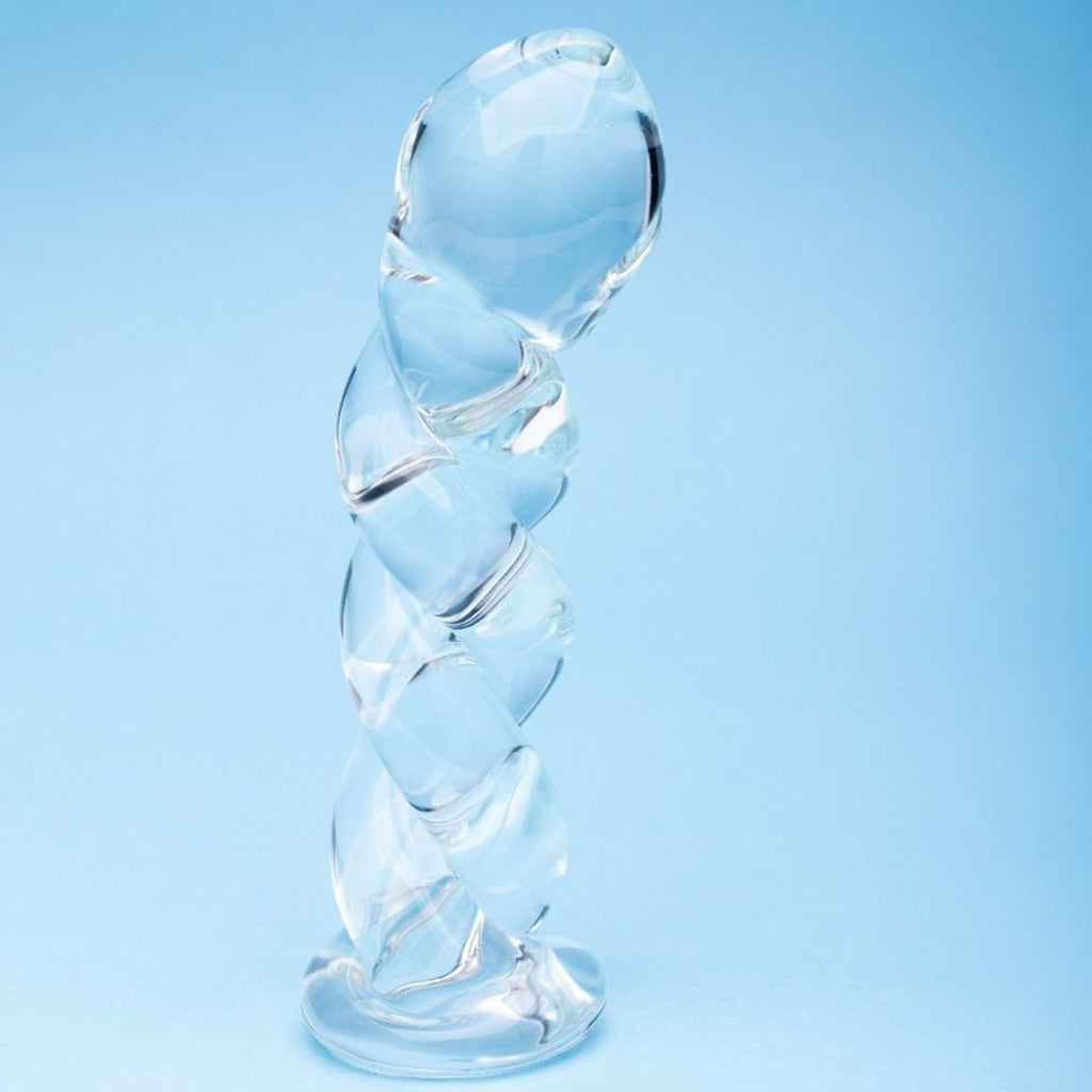 Clarity Seraphic Braid Glass Dildo